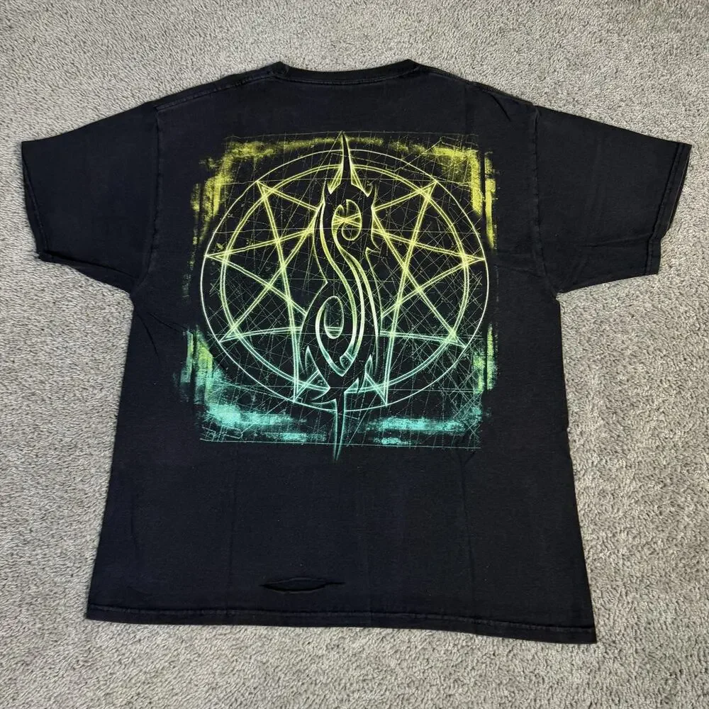 Vintage 2001 Slipknot Iowa Shirt Mens Large Black Tour Double Sided Nu Metal - Picture 5 of 12